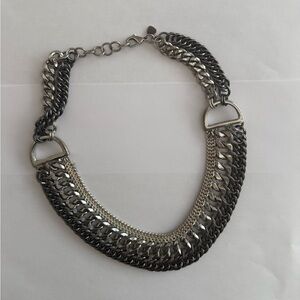 Stella & Dot Silver Chunky Chain Necklace